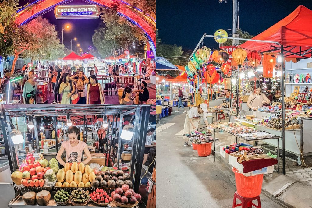Chợ đêm Sơn Trà thu hút du khách vào ban đêm